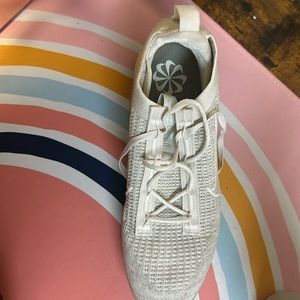 Tennis shoes they run small or narrow on the sides. Used twice .